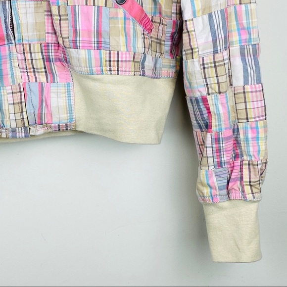 aèropostale || Patchwork Hooded Jacket; Size L - Picture 5 of 10